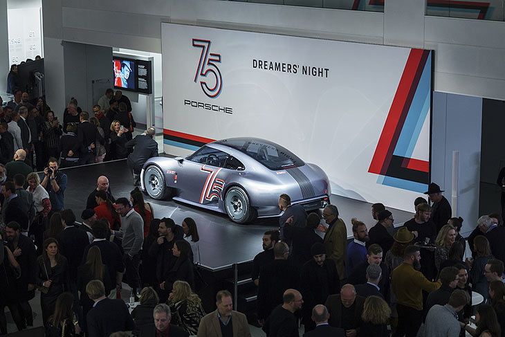 "Dreamers Night" - Eröffnung Sonderausstellung „Driven by Dreams. 75 Jahre Porsche Sportwagen“ im „DRIVE. Volkswagen Group Forum“ in Berlin am 25.01.2023 (©Foto:Porsche AG)